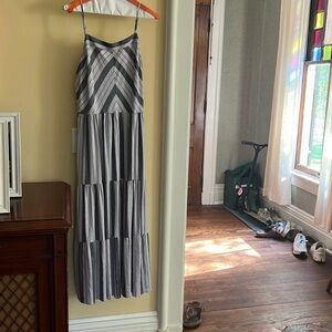Splendid blue and gray striped dress size L